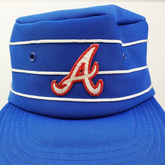 Atlanta Braves Vintage Pillbox Hat Snapback Cap MLB Baseball Unworn NWOT - Picture 3 of 13